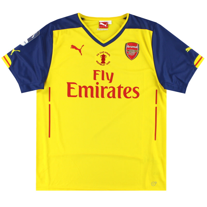 2014-15 Arsenal Puma 'F.A Cup Final' Away Shirt *Mint* L Football Shirt