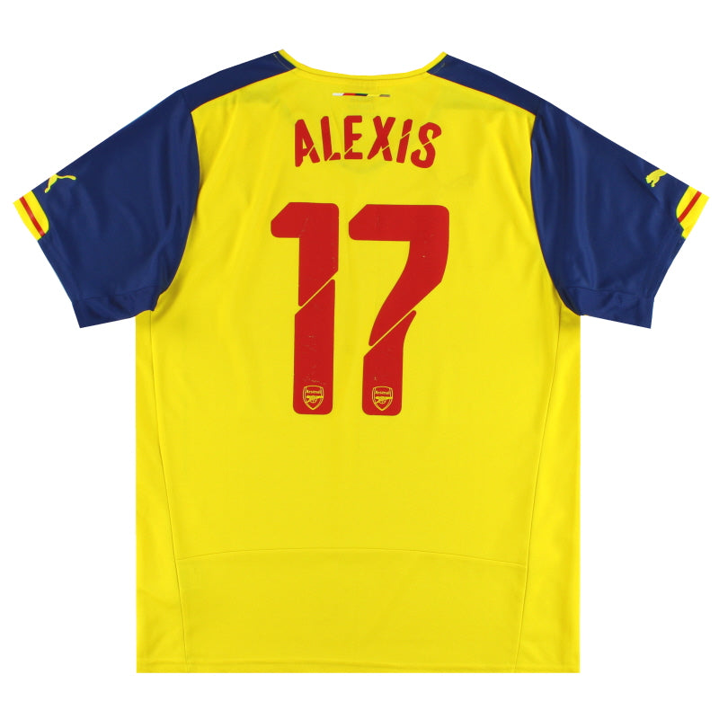 2014-15 Arsenal Puma 'F.A Cup Final' Away Shirt Alexis #17 L Football Shirt
