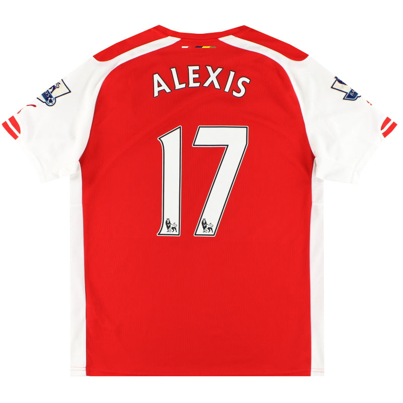 2014-15 Arsenal Puma Home Shirt Alexis #17 L Football Shirt