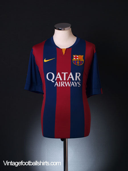 2014-15 Barcelona Home Shirt *Mint* XL Football Shirt