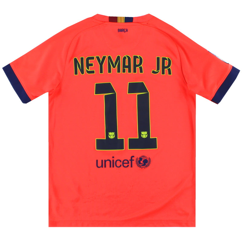 2014-15 Barcelona Nike Away Shirt Neymar Jr #11 XL.Boys Football Shirt