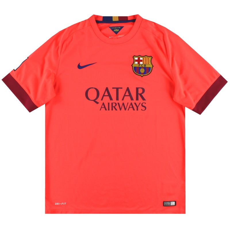 2014-15 Barcelona Nike Away Shirt L Football Shirt