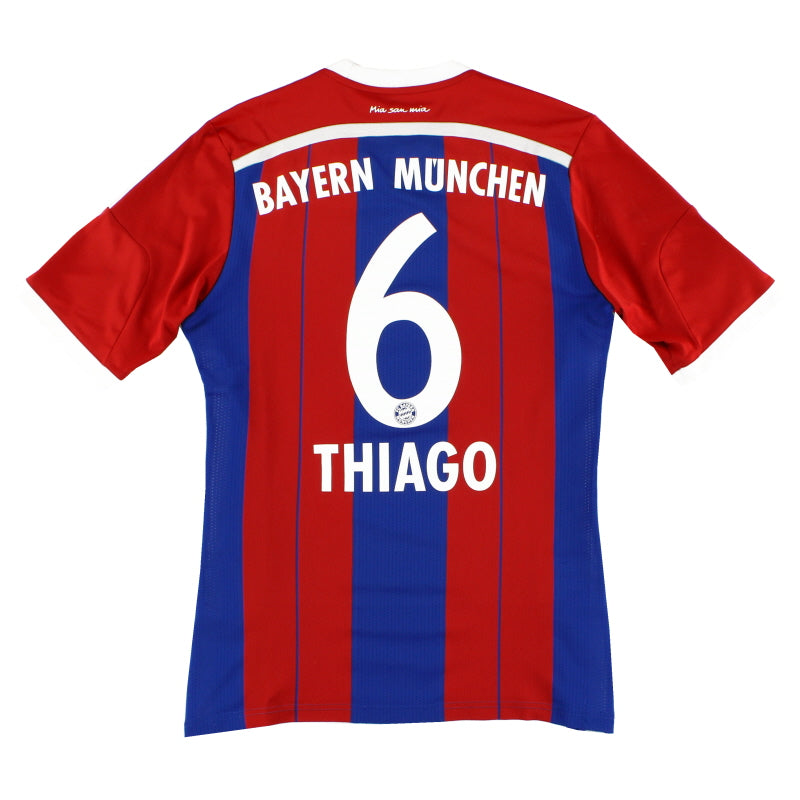 2014-15 Bayern Munich Home Shirt Thiago #6 S Football Shirt