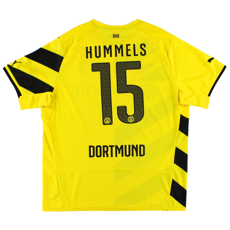 2014-15 Borussia Dortmund Home Shirt Hummels #15 XL Football Shirt