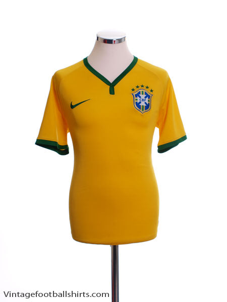 2014-15 Brazil Home Shirt #10 L Football Shirt