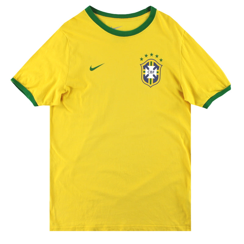 2014-15 Brazil Nike Core Ringer Tee L T-Shirt