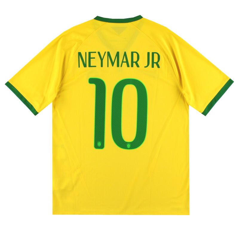 2014-15 Brazil Nike Home Shirt Neymar Jr #10 M Football Shirt