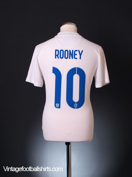 2014-15 England World Cup Home Shirt Rooney #10 S Football Shirt