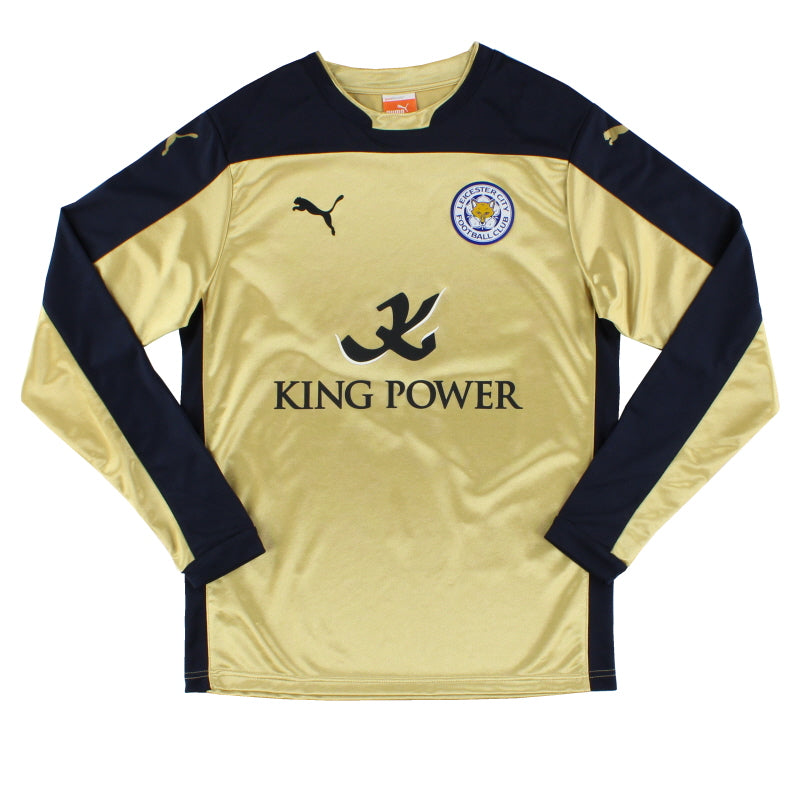 2014-15 Leicester Puma Away Shirt L/S M Football Shirt