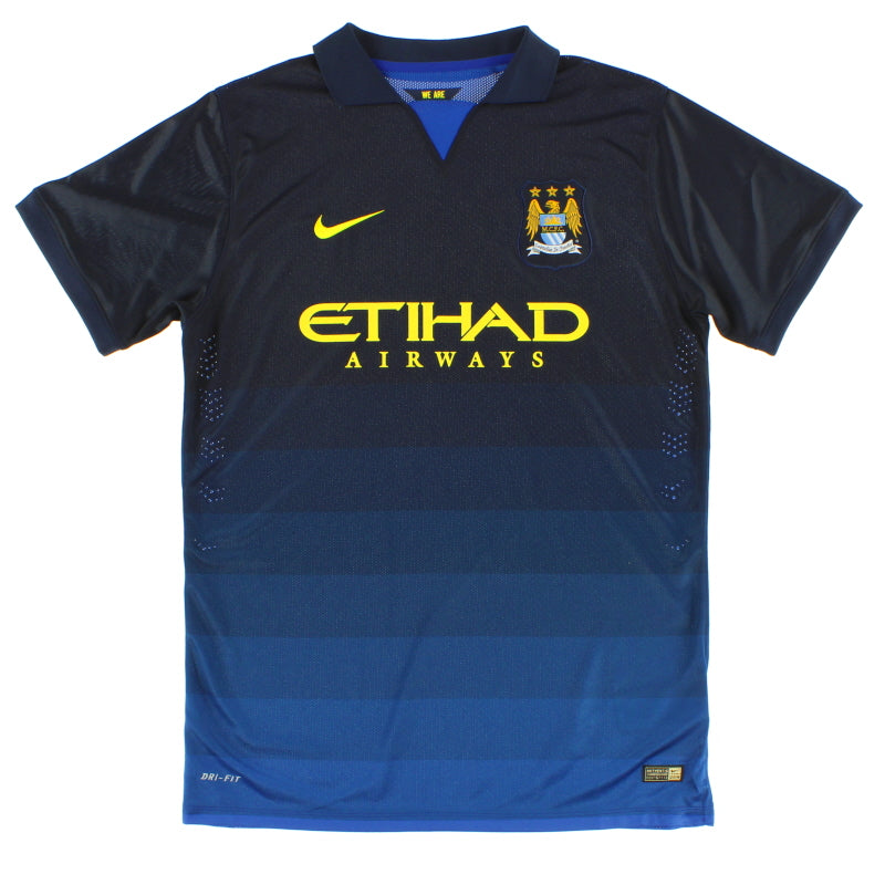 2014-15 Manchester City 'Authentic' Away Shirt *Mint* XL Football Shirt