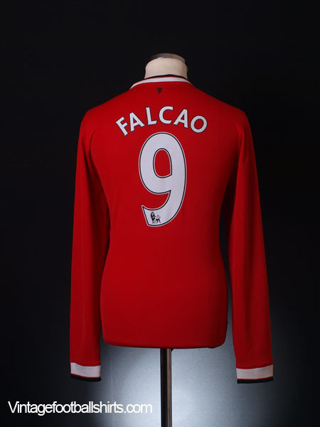 2014-15 Manchester United Home Shirt Falcao #9 L/S M Football Shirt