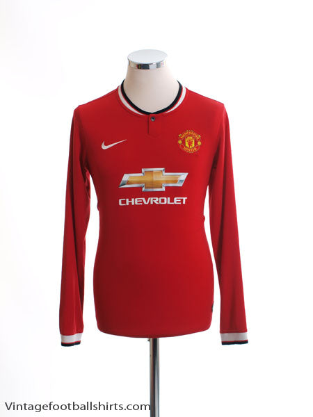 2014-15 Manchester United Home Shirt L/S XL.Boys Football Shirt