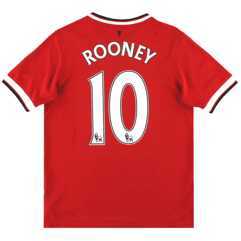 2014-15 Manchester United Home Shirt Rooney #10 XL.Boys Football Shirt