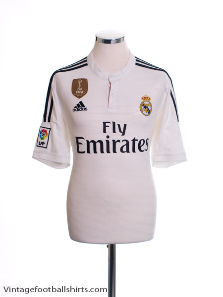 2014-15 Real Madrid Home Shirt *Mint* L Football Shirt