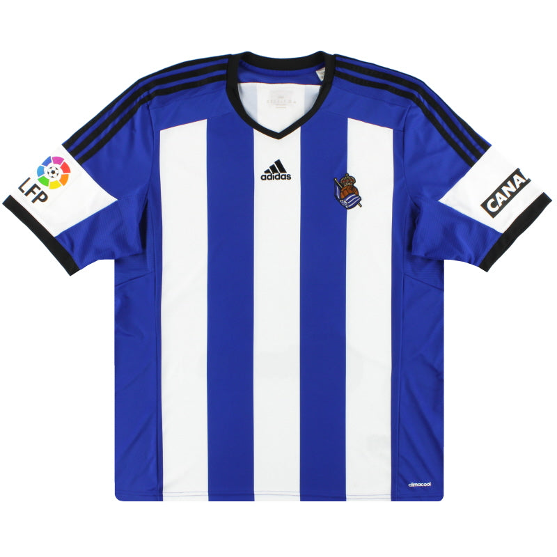 2014-15 Real Sociedad adidas Home Shirt XL Football Shirt