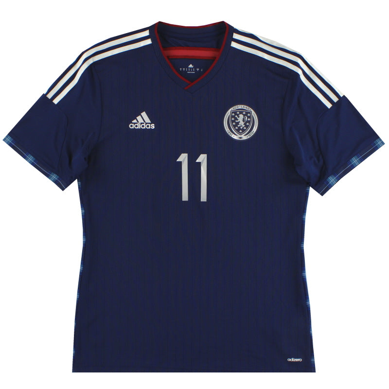 2014-15 Scotland adidas adizero Player Issue Home Shirt #11 *As New* Football Shirt
