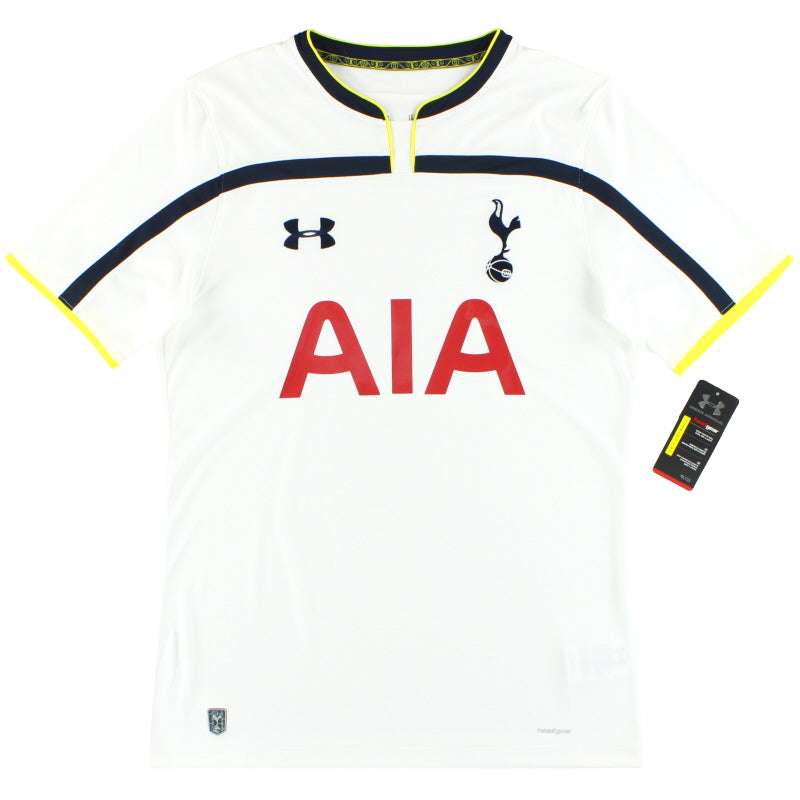 2014-15 Tottenham Under Armour Fitted Home Shirt *w/tags* L Football Shirt