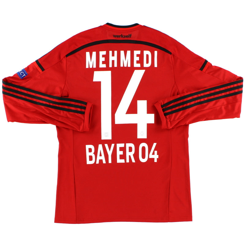 2014-16 Bayer Leverkusen European Shirt Mehmedi #14 M Football Shirt