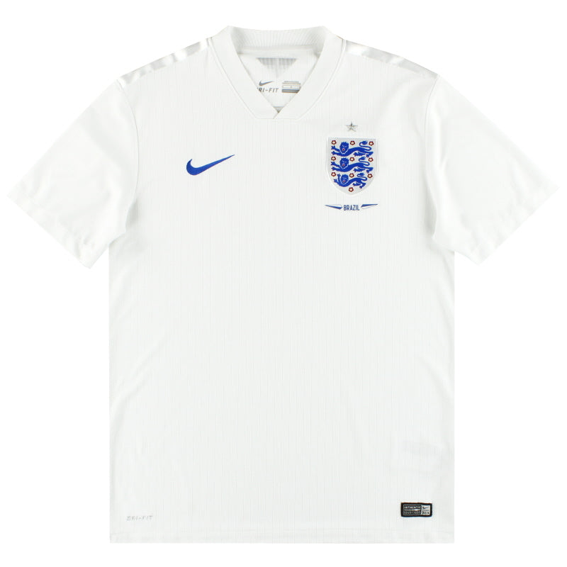 2014 England Nike 'Brazil' Home Shirt M Football Shirt