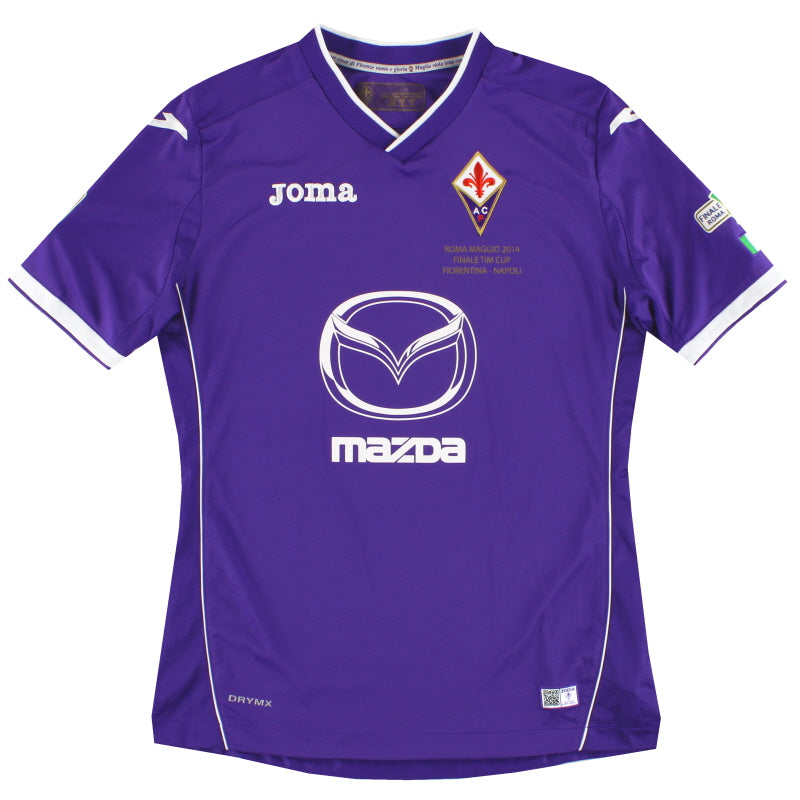 2014 Fiorentina Joma 'Copa Italia Final' Home Shirt S Football Shirt