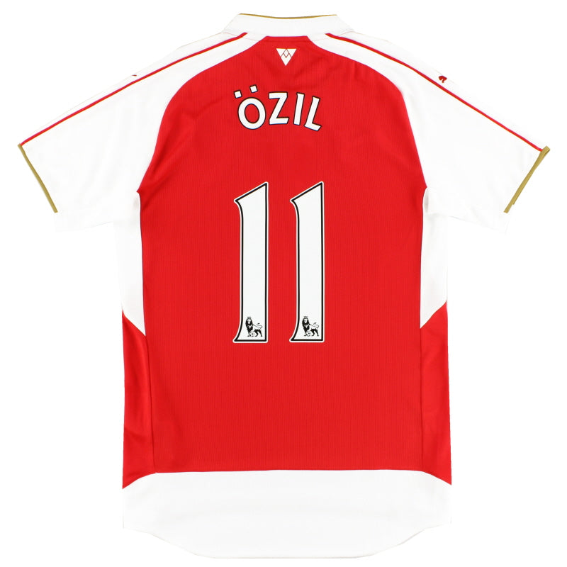 2015-16 Arsenal Home Shirt Ozil #11 *Mint* S Football Shirt