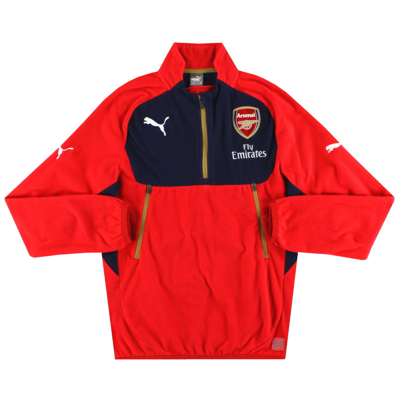 2015-16 Arsenal Puma 1/4 Zip Fleece Top XL.Boys Football Shirt