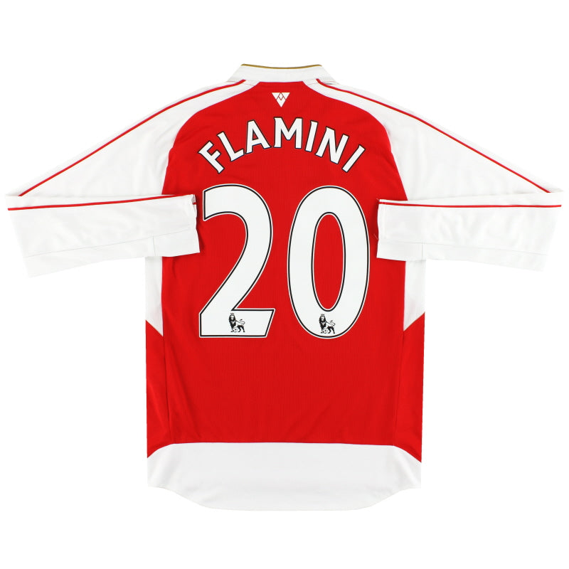 2015-16 Arsenal Puma Home Shirt Flamini #20 L/S S Football Shirt