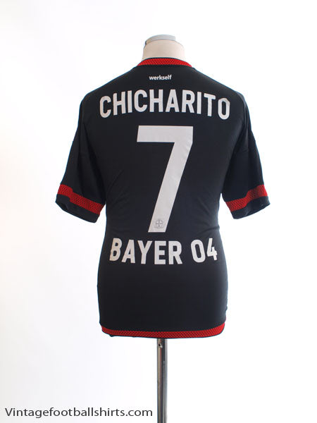 2015-16 Bayer Leverkusen Home Shirt Chicharito #7 M Football Shirt