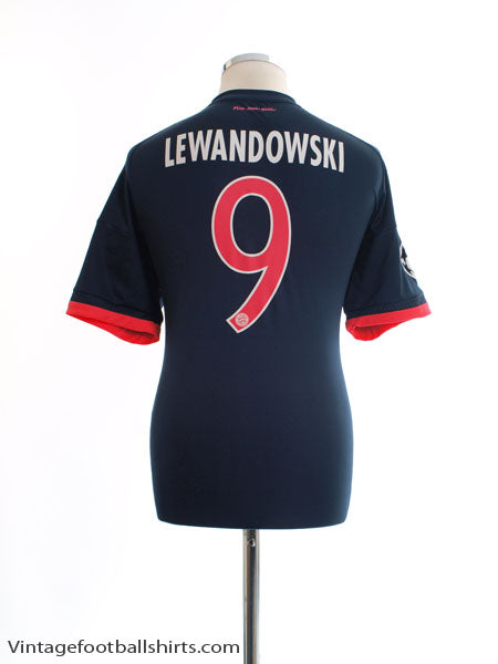 2015-16 Bayern Munich CL Third Shirt Lewandowski #9 L Football Shirt