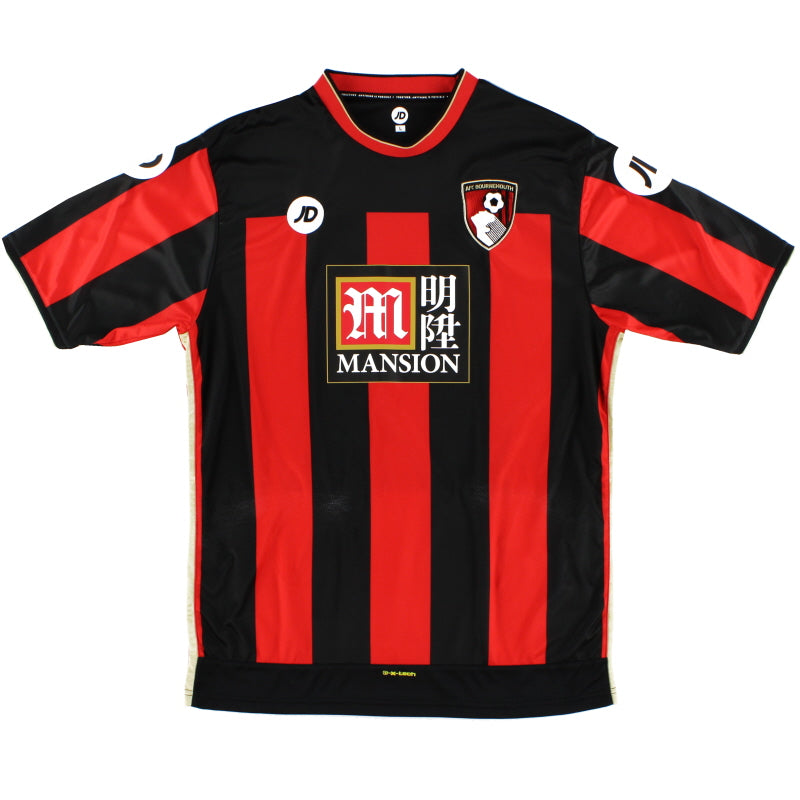 2015-16 Bournemouth JD Sports Home Shirt L Football Shirt
