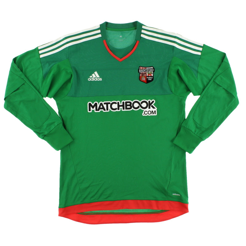 2015-16 Brentford adizero Goalkeeper Shirt M Football Shirt