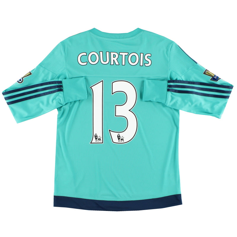 2015-16 Chelsea Goalkeeper Shirt Courtois #13 *Mint* Y Football Shirt