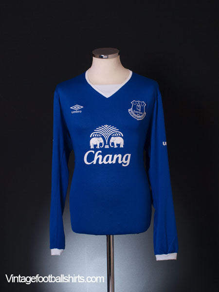 2015-16 Everton Home Shirt *Mint* L/S XL Football Shirt
