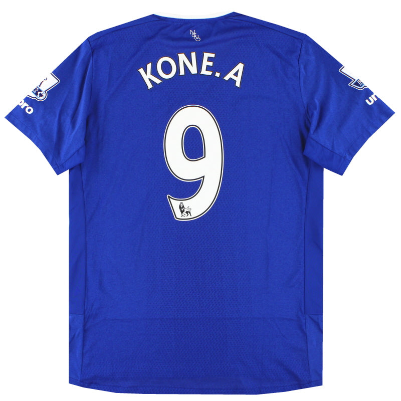 2015-16 Everton Umbro Home Shirt Kone.A #9 L Football Shirt