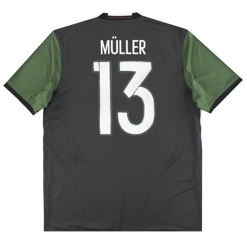 2015-16 Germany adidas Away Shirt Muller #13 XL Football Shirt