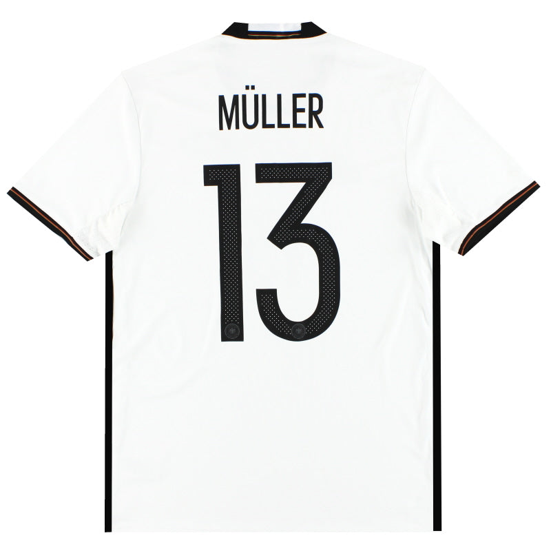 2015-16 Germany adidas Home Shirt Muller #13 M Football Shirt