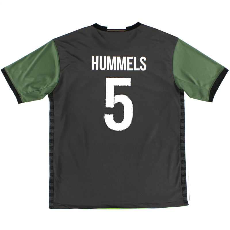2015-16 Germany Away Shirt Hummels #5 XL Football Shirt