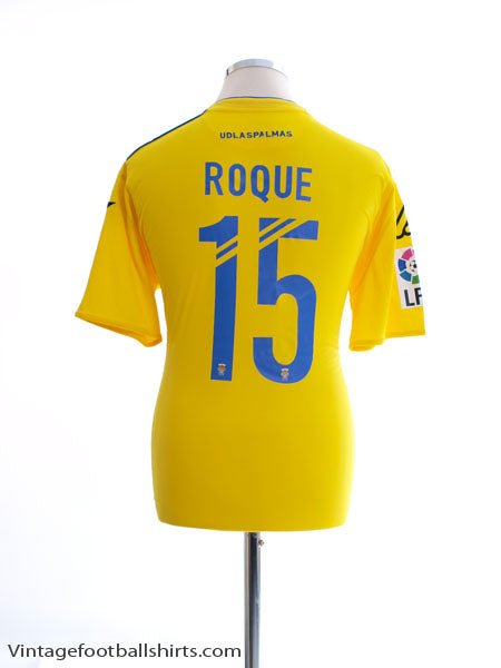2015-16 Las Palmas Home Shirt Roque #15 L Football Shirt