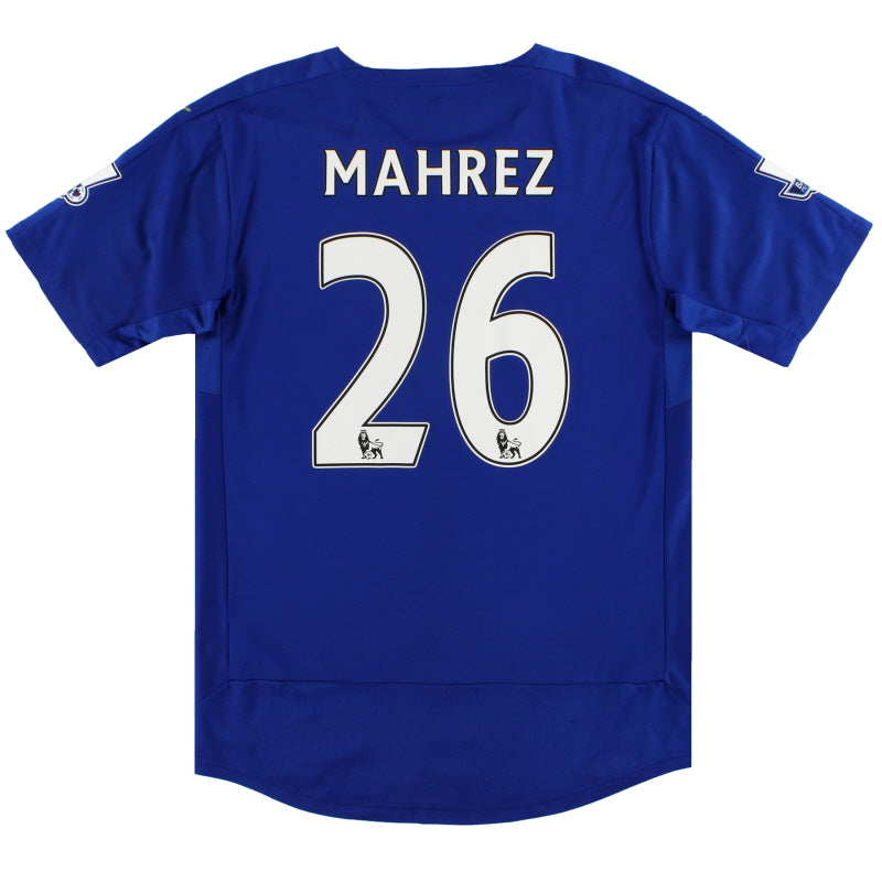 2015-16 Leicester City Puma Home Shirt Mahrez #26 M Football Shirt