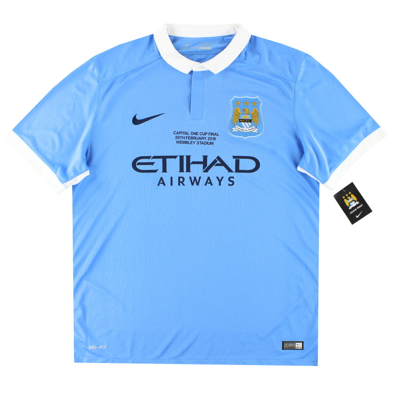 2015-16 Manchester City Nike 'Cup Final' Home Shirt *w/tags* XL Football Shirt