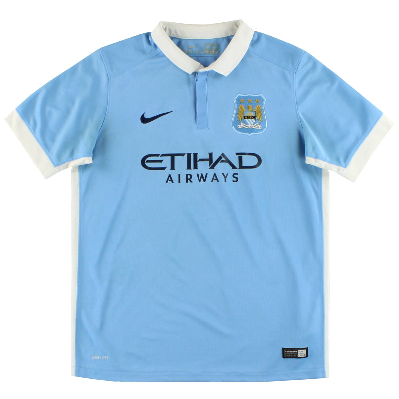 2015-16 Manchester City Nike Home Shirt XL.Boys Football Shirt