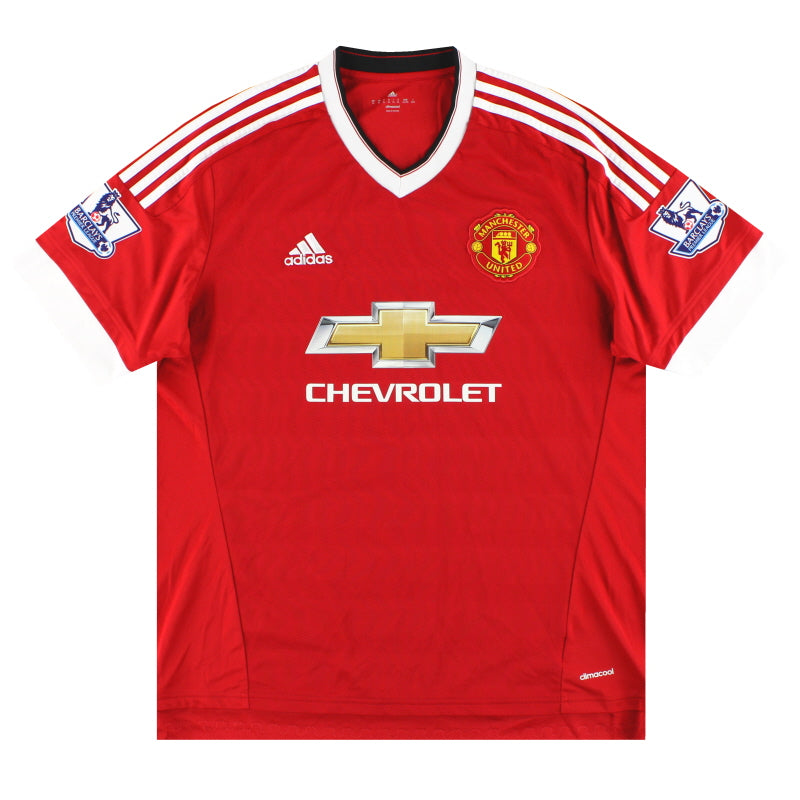 2015-16 Manchester United adidas Home Shirt XL Football Shirt