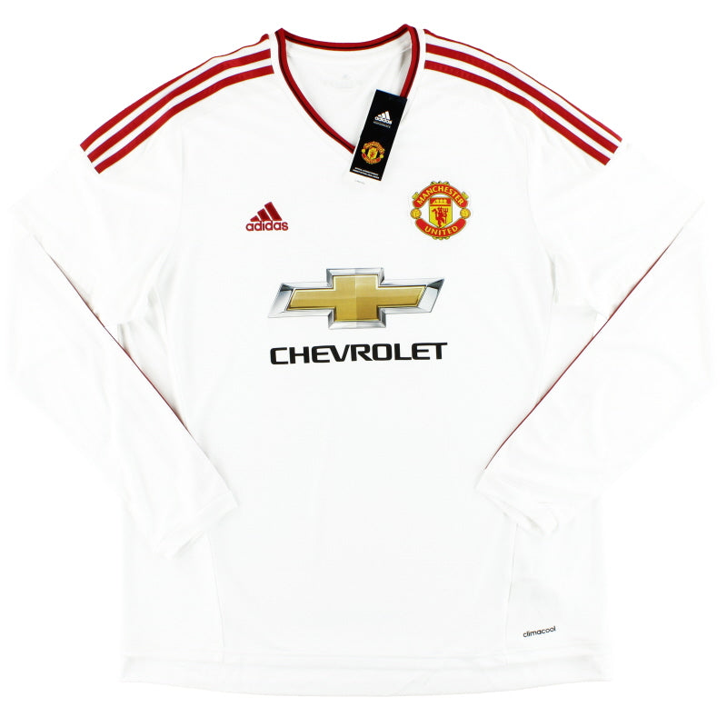 2015-16 Manchester United adidas Away Shirt L/S *BNIB* Football Shirt