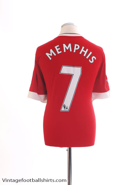 2015-16 Manchester United Home Shirt Memphis #7 XL Football Shirt