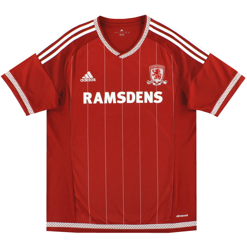2015-16 Middlesbrough adidas Home Shirt L Football Shirt