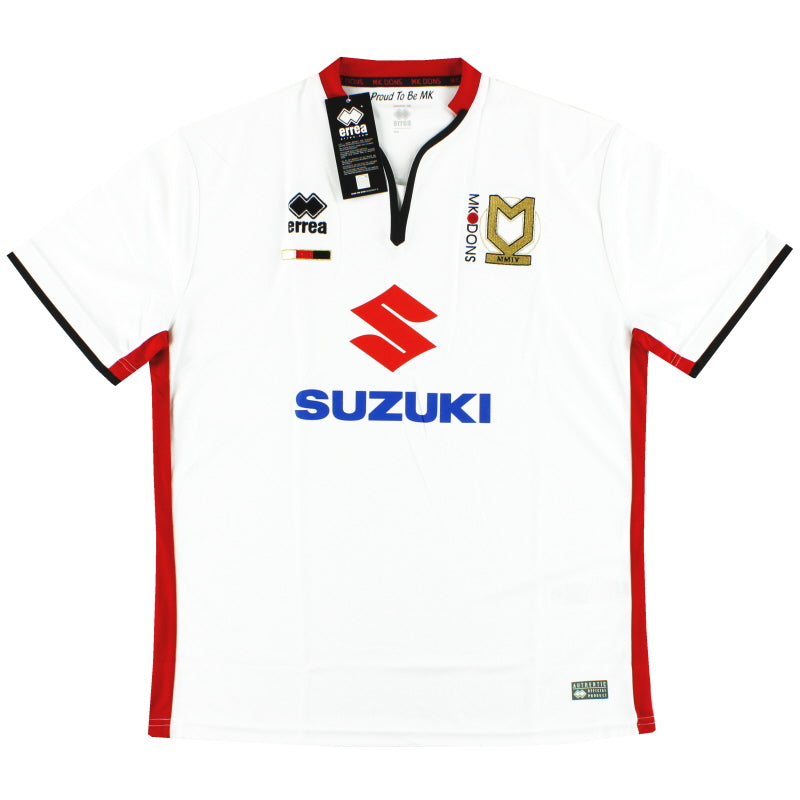 2015-16 MK Dons Errea Home Shirt *w/tags* XL Football Shirt