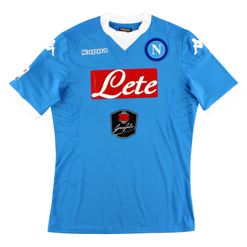 2015-16 Napoli Kombat Home Shirt *Mint* XXL Football Shirt