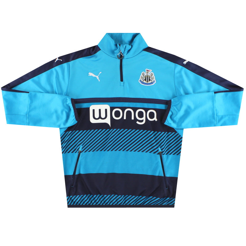 2015-16 Newcastle Puma 1/4 Zip Training Top L Football Shirt