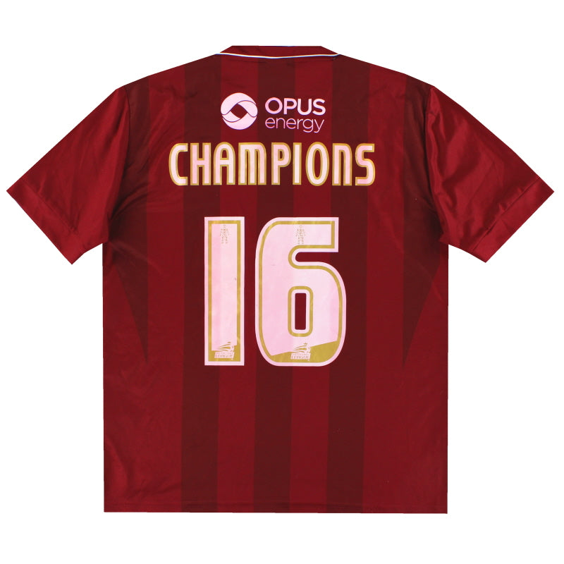 2015-16 Northampton Town Errea Home Shirt 'Champions #16' L Football Shirt