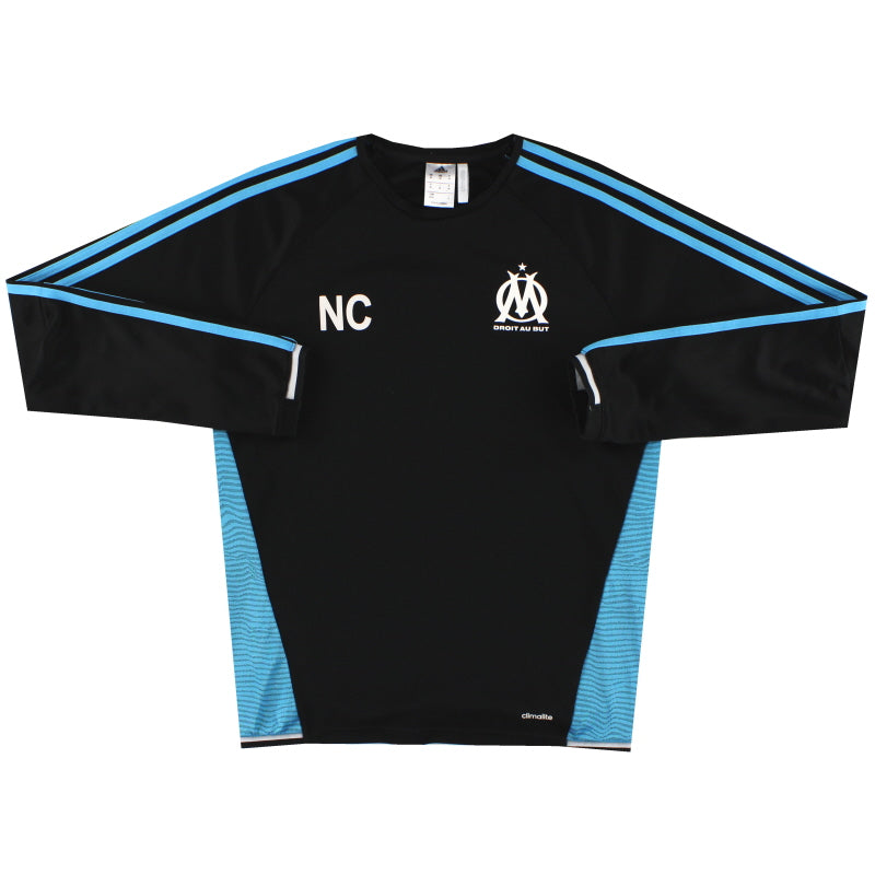 2015-16 Olympique Marseille adidas Staff Issue Sweatshirt M Sweatshirt